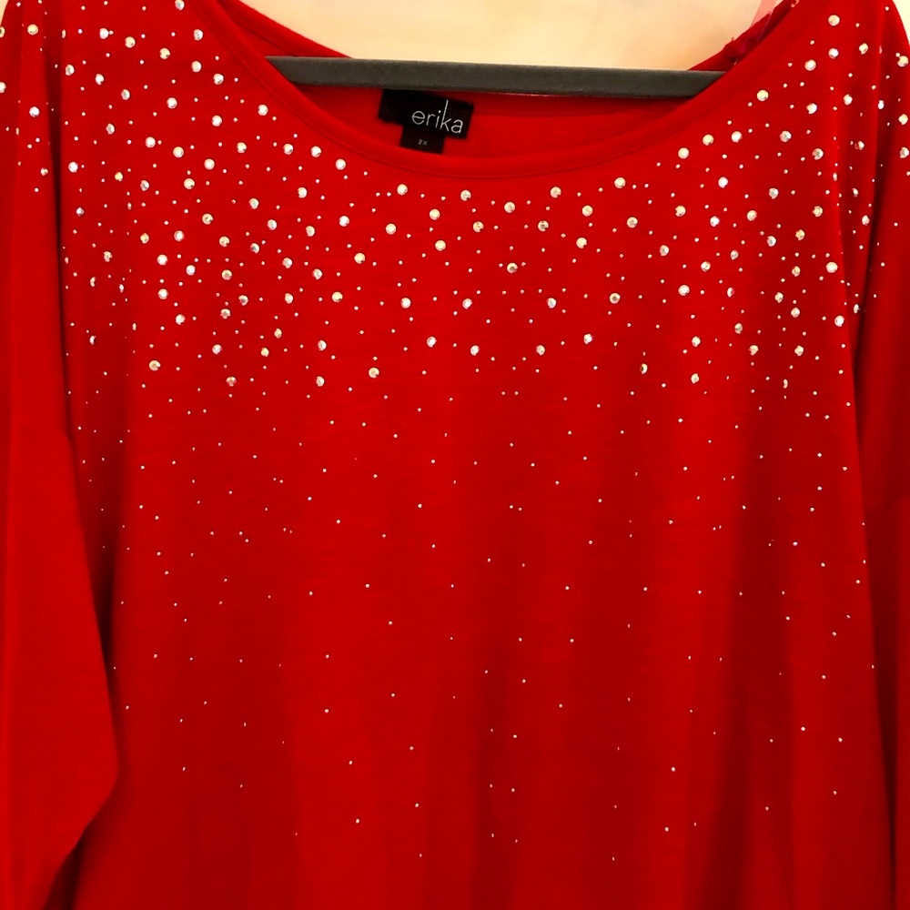 Red bling top - Picture 6 of 6